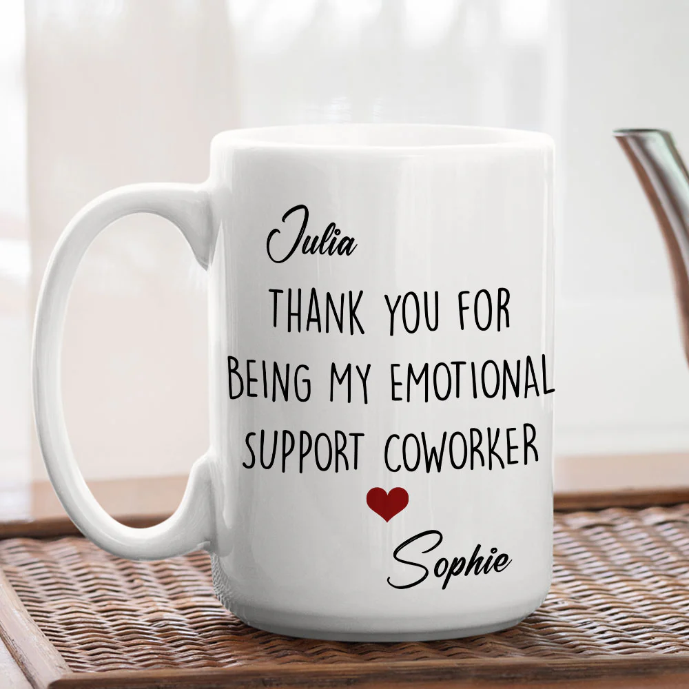 My Emotional Support - Personalized Custom Coffee Mug - Image 4