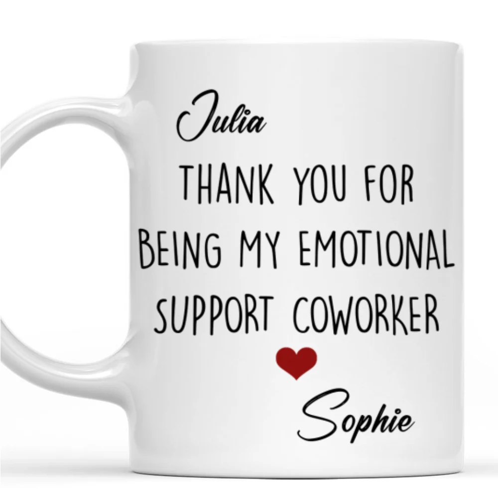 My Emotional Support - Personalized Custom Coffee Mug - Image 7