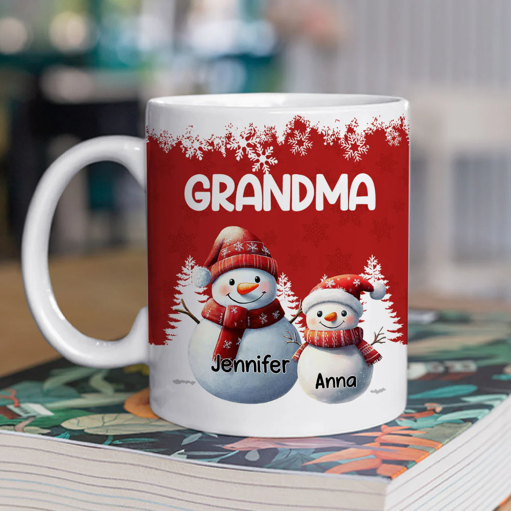 My Fav People Call Me Grandma - Personalized Custom Coffee Mug - Image 2