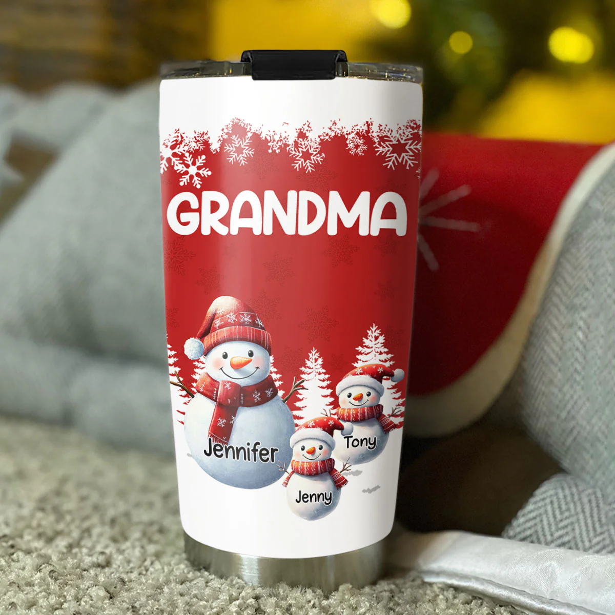 My Fav People Call Me Grandma - Personalized Custom Tumbler - Image 3