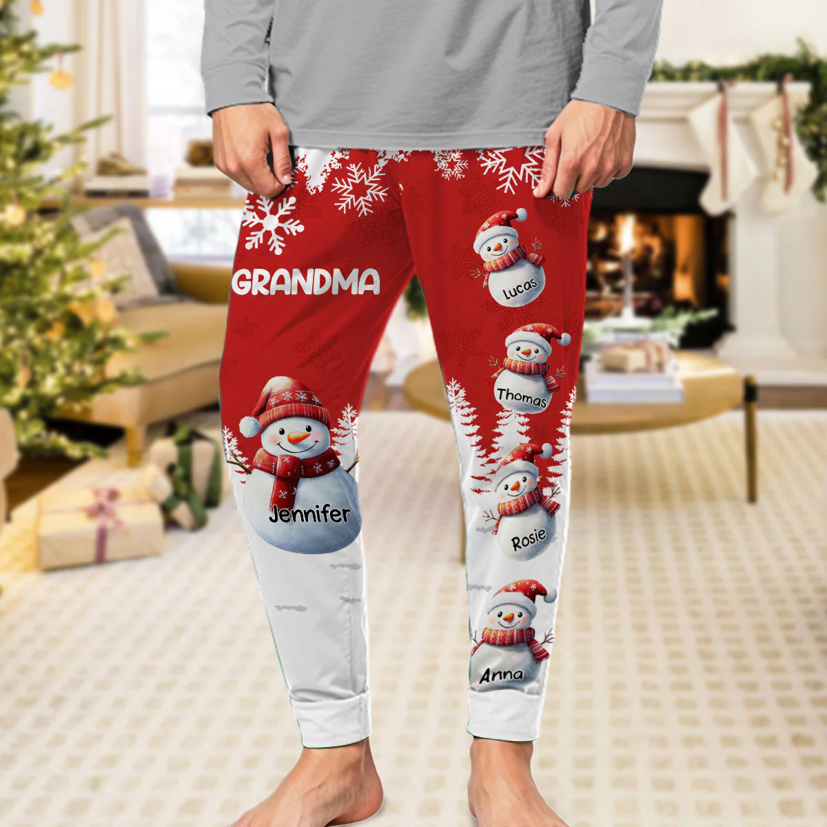 My Fav People Call Me - Personalized Custom Pajama Pants - Image 3