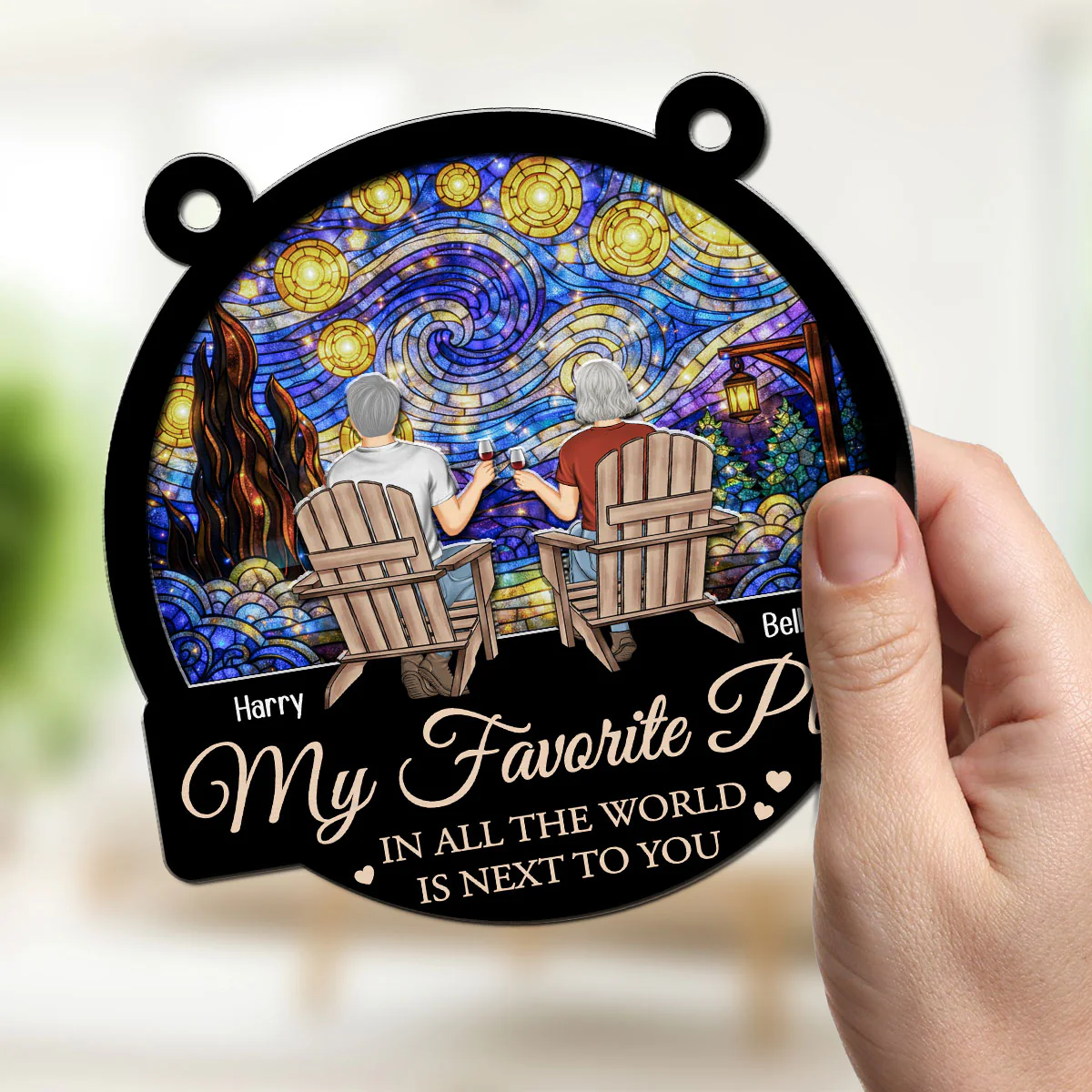 My Fav Place In The World - Personalized Custom Suncatcher - Image 4
