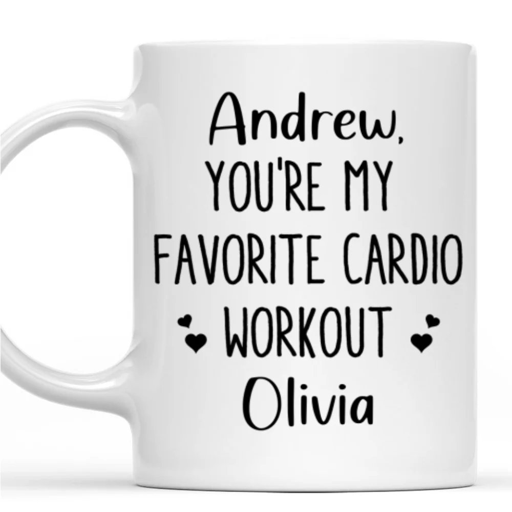 My Favorite Cardio - Personalized Custom Coffee Mug - Image 7