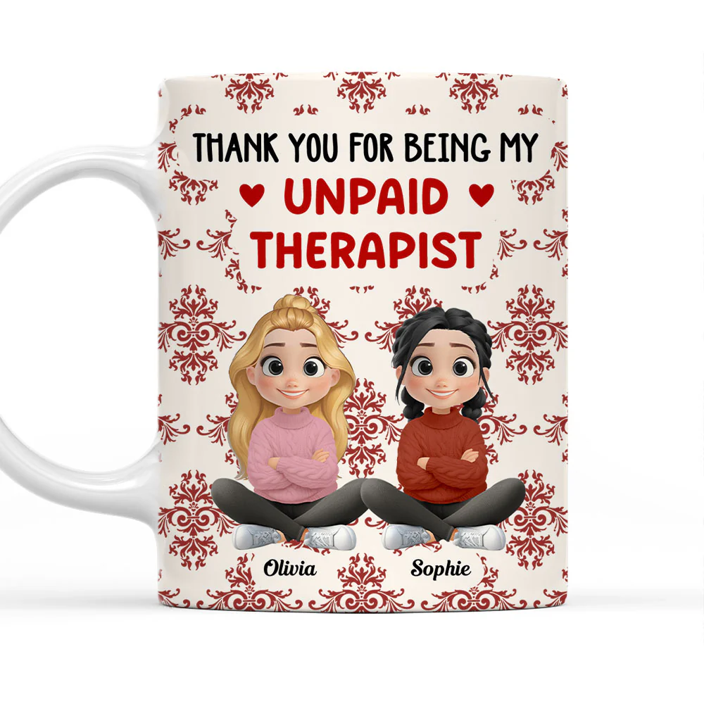 My Favorite Human Is Bestie - Personalized Custom Coffee Mug