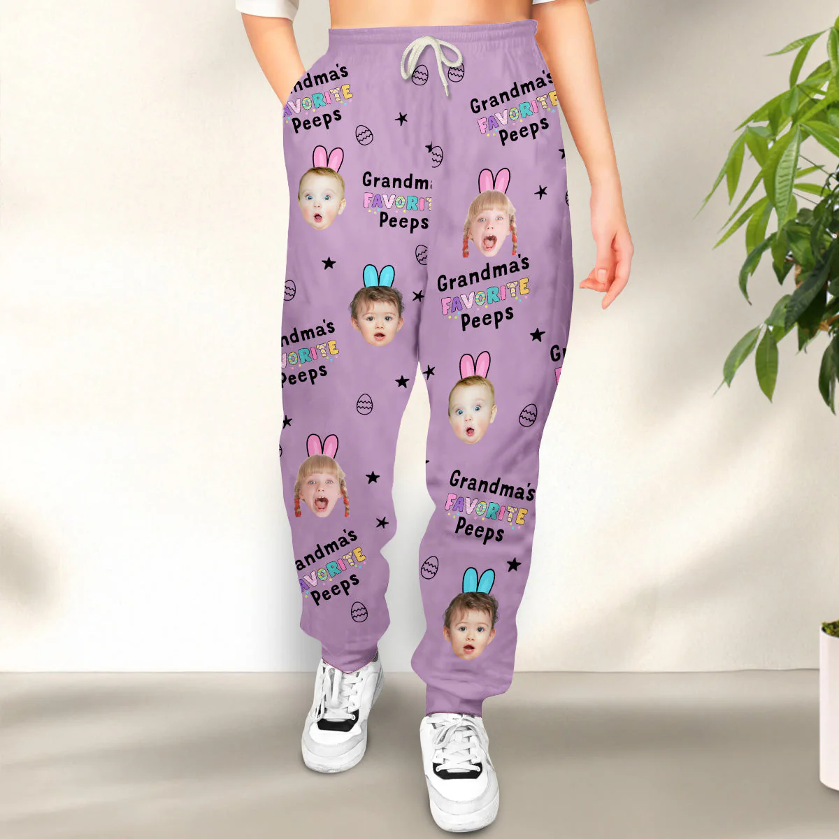 My Favorite Peep Calls Me - Personalized Custom Sweatpants - Image 3