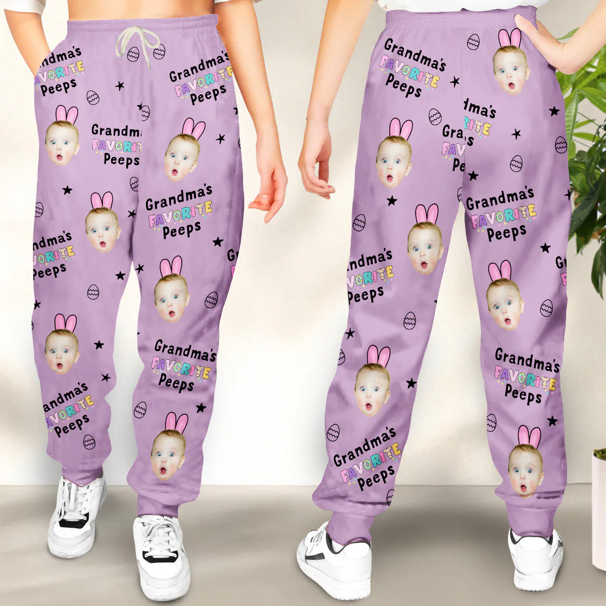 My Favorite Peep Calls Me - Personalized Custom Sweatpants - Image 4