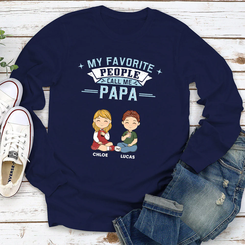 My Favorite People Call Me Dad - Personalized Custom Shirt - Image 3