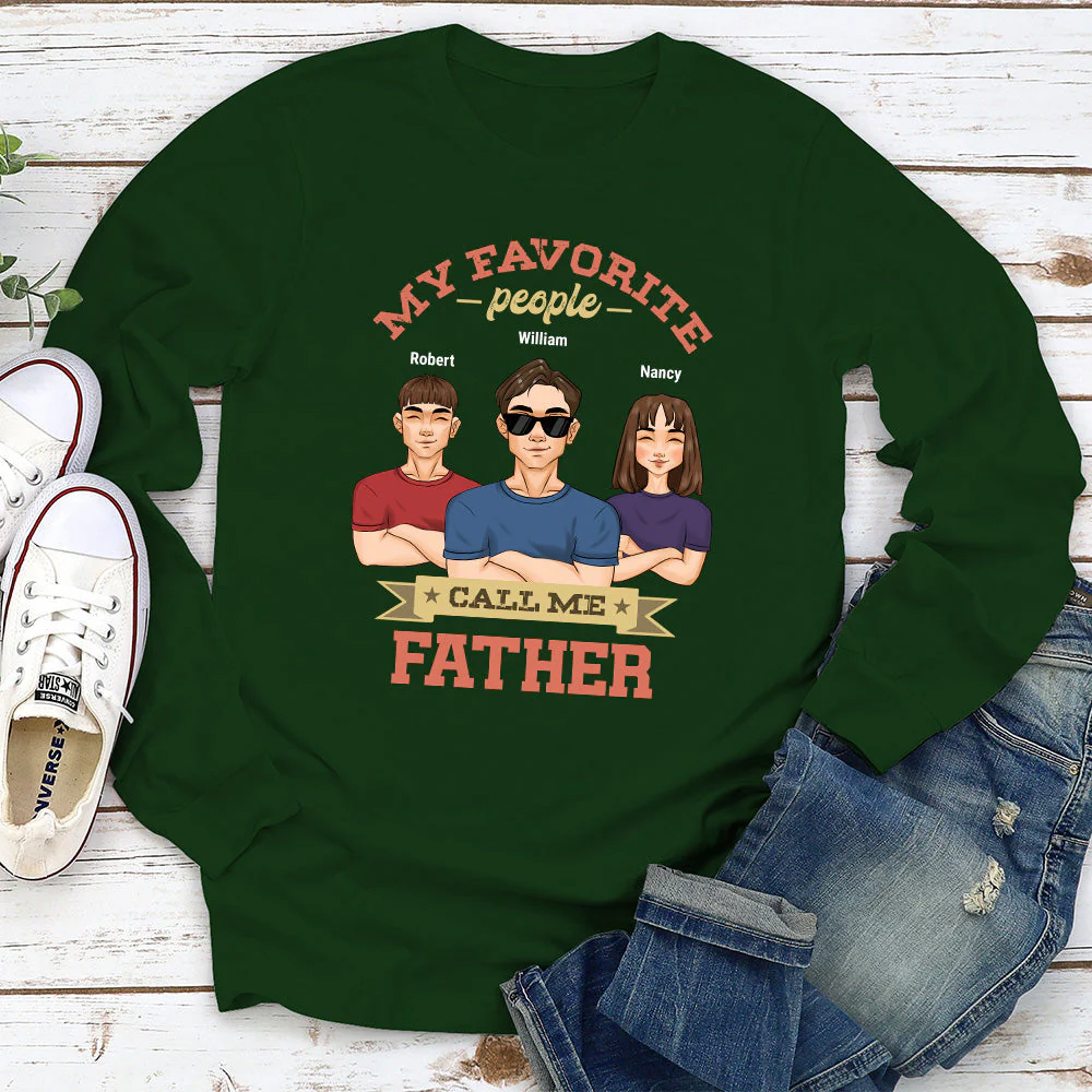 My Favorite People Call Me Daddy- Personalized Custom Shirt - Image 5