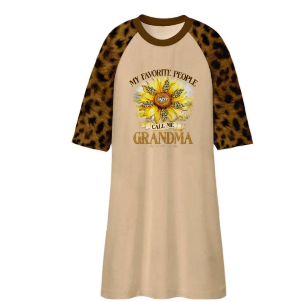 My Favorite People Call Me Grandma - Personalized 3/4 Sleeve Dress - Image 6