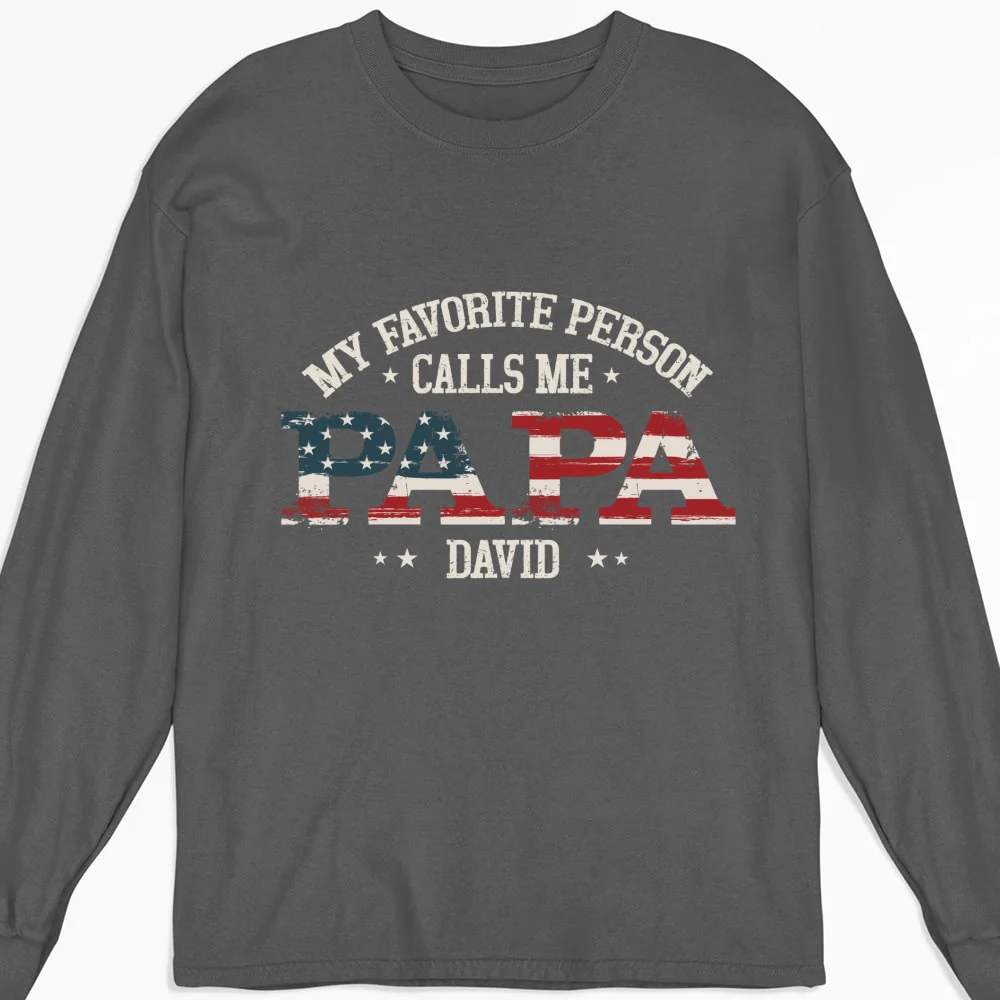My Favorite People Call Me Papa - Personalized Custom Shirt - Image 10