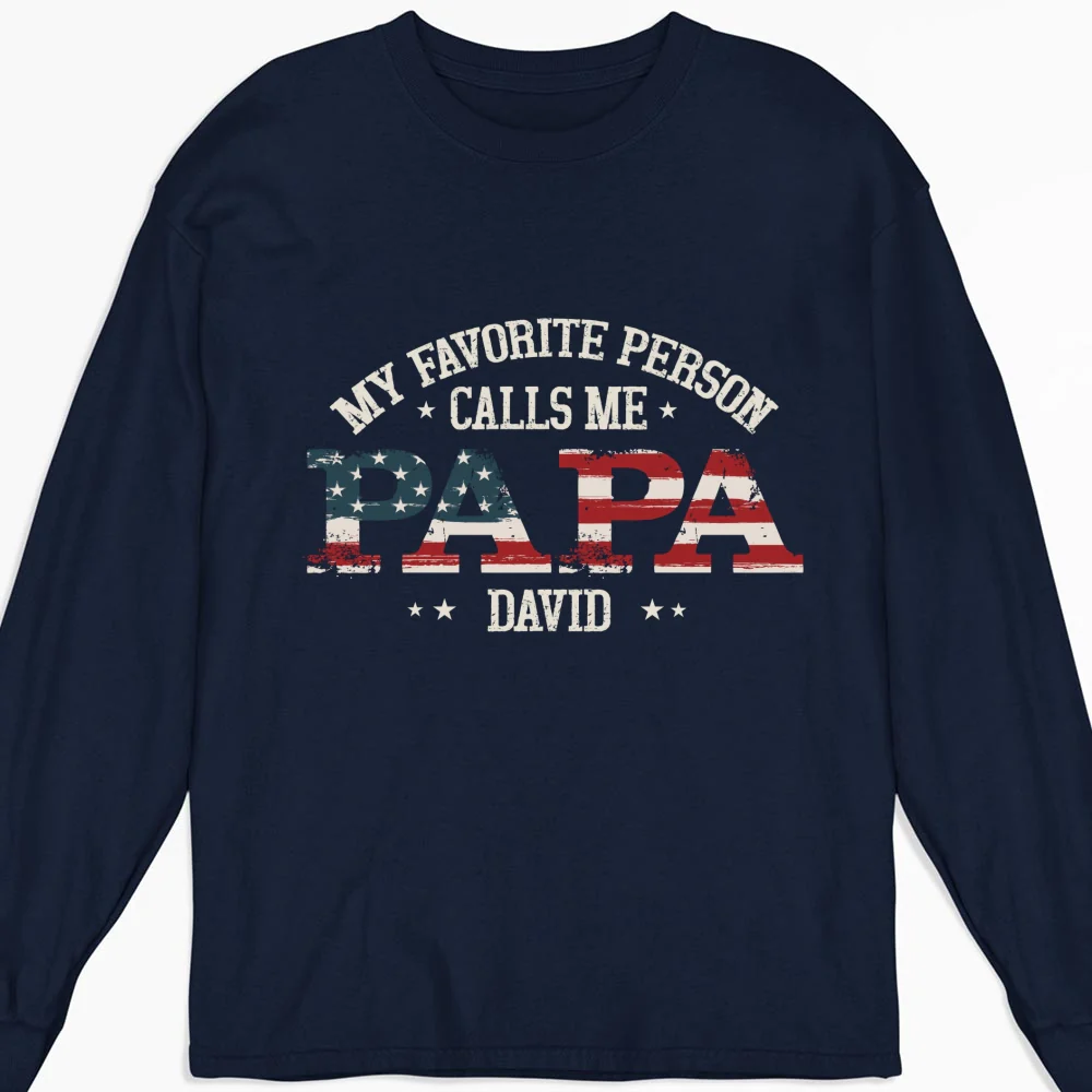 My Favorite People Call Me Papa - Personalized Custom Shirt - Image 11