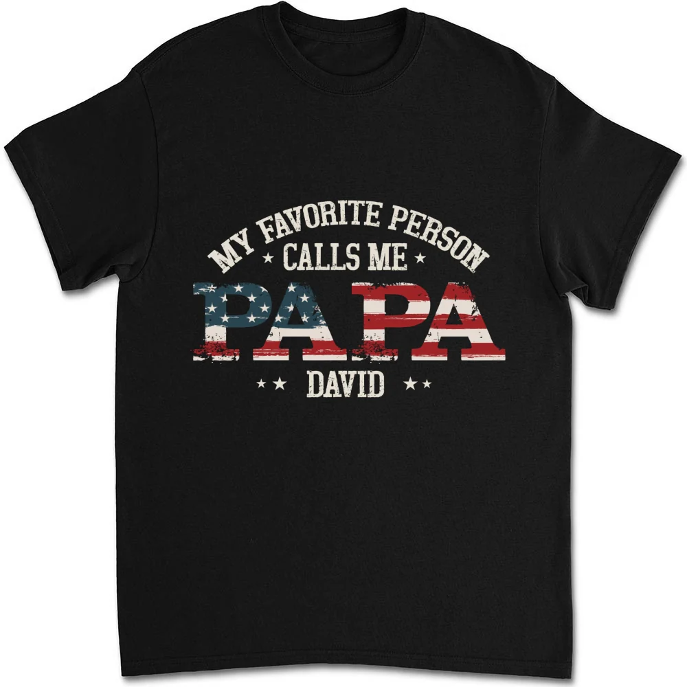 My Favorite People Call Me Papa - Personalized Custom Shirt - Image 5