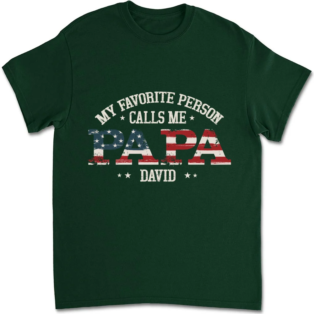 My Favorite People Call Me Papa - Personalized Custom Shirt - Image 7