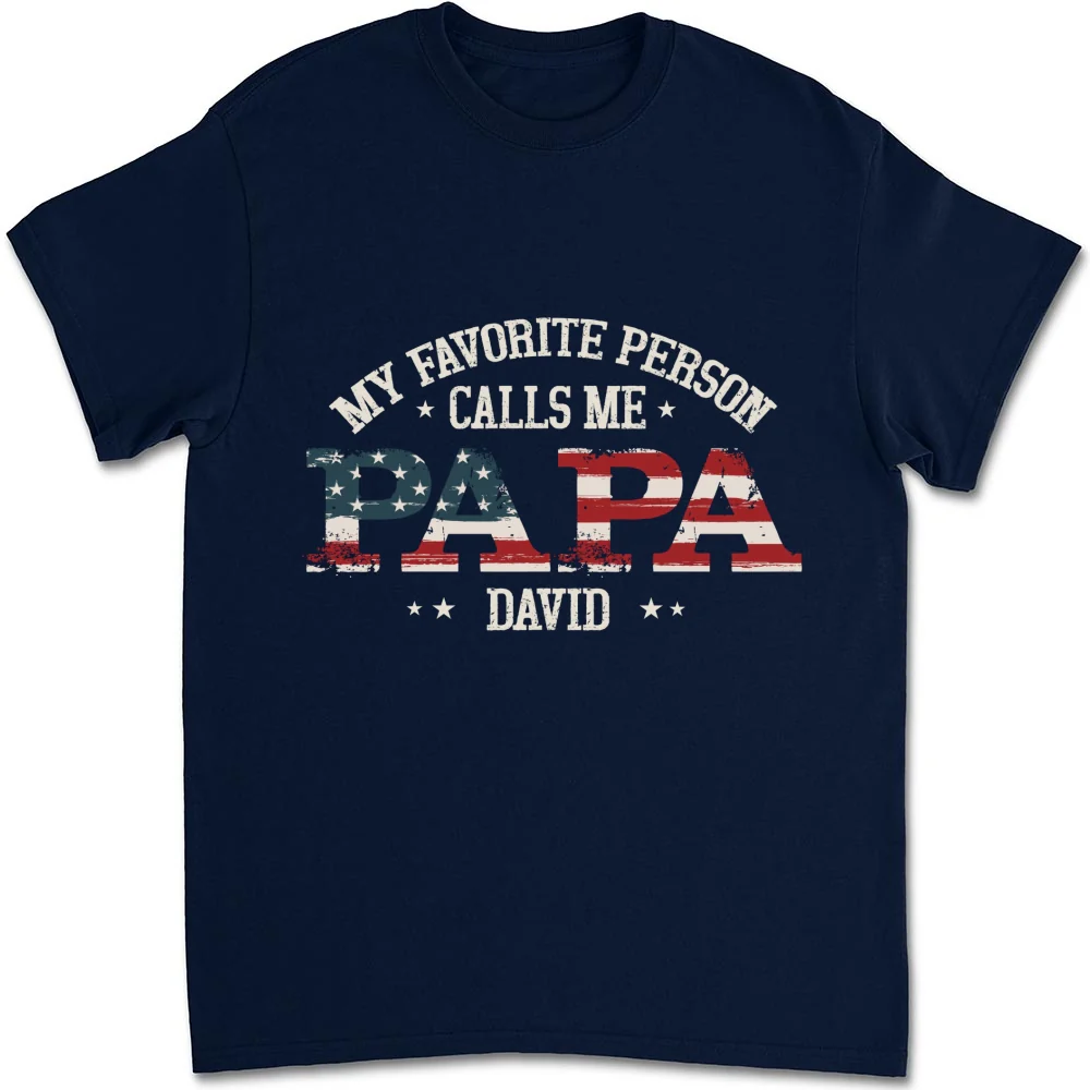 My Favorite People Call Me Papa - Personalized Custom Shirt - Image 8