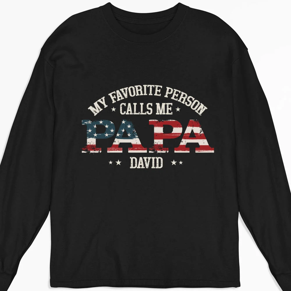 My Favorite People Call Me Papa - Personalized Custom Shirt - Image 9