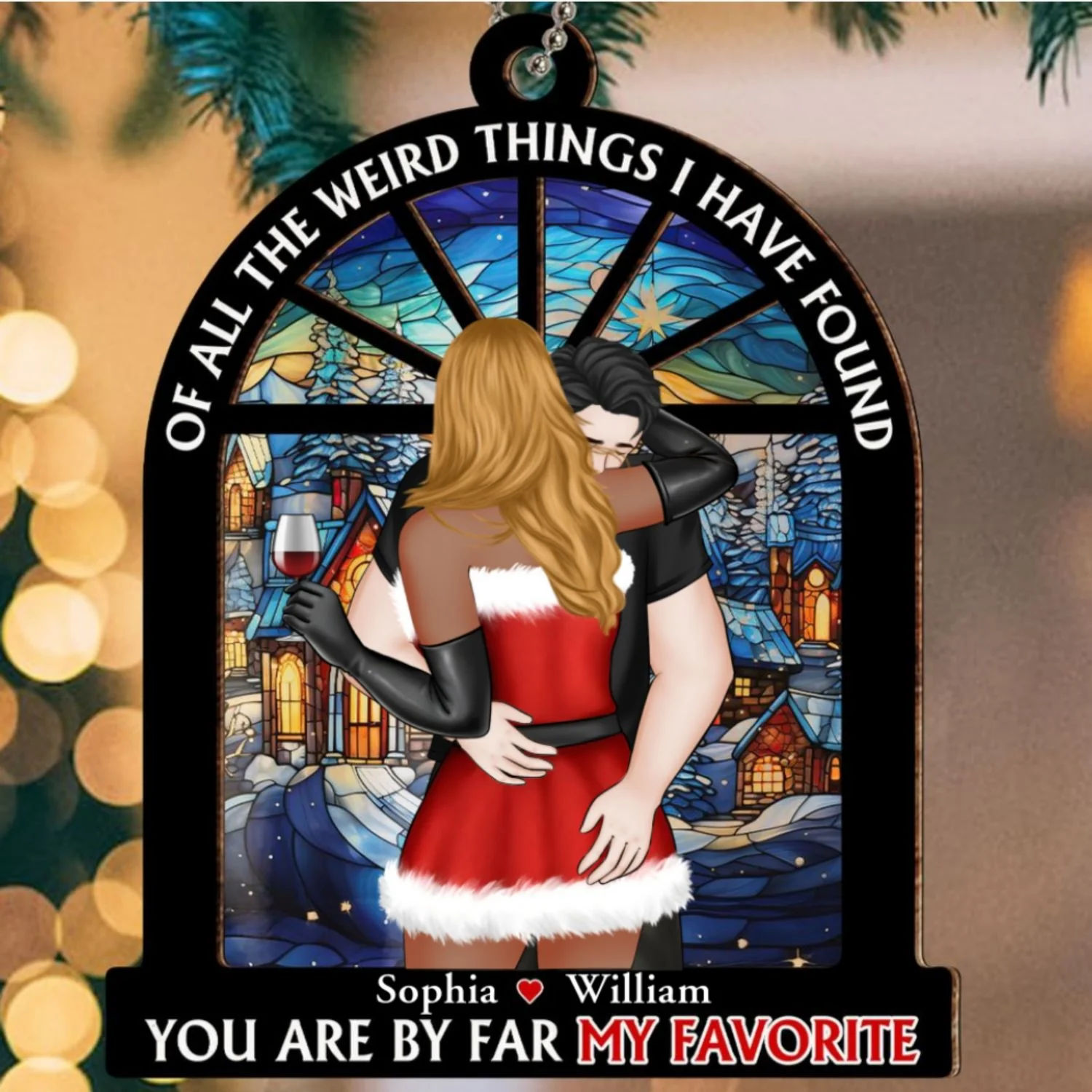 My Favorite - Personalized Custom Suncatcher Ornament - Image 7