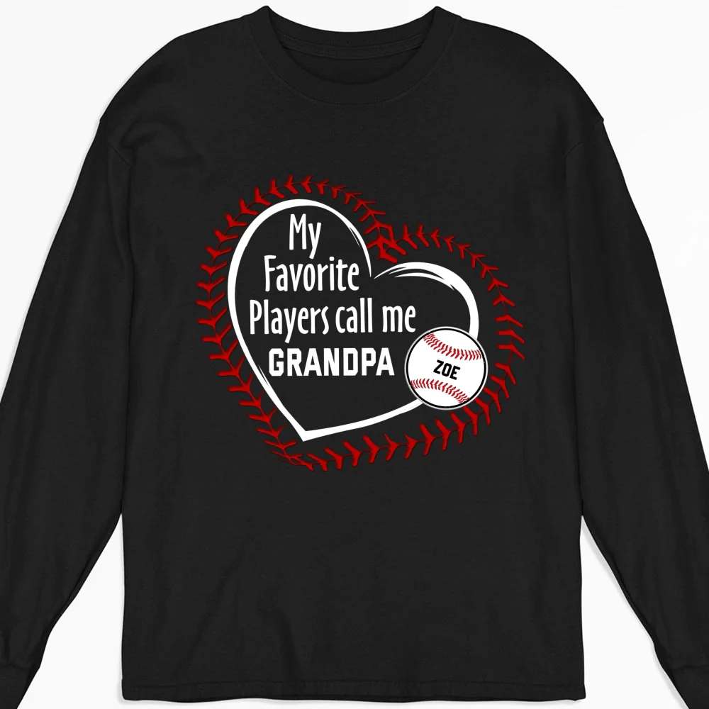 My Favorite Players Call Me Grandpa - Personalized Custom Shirt - Image 10