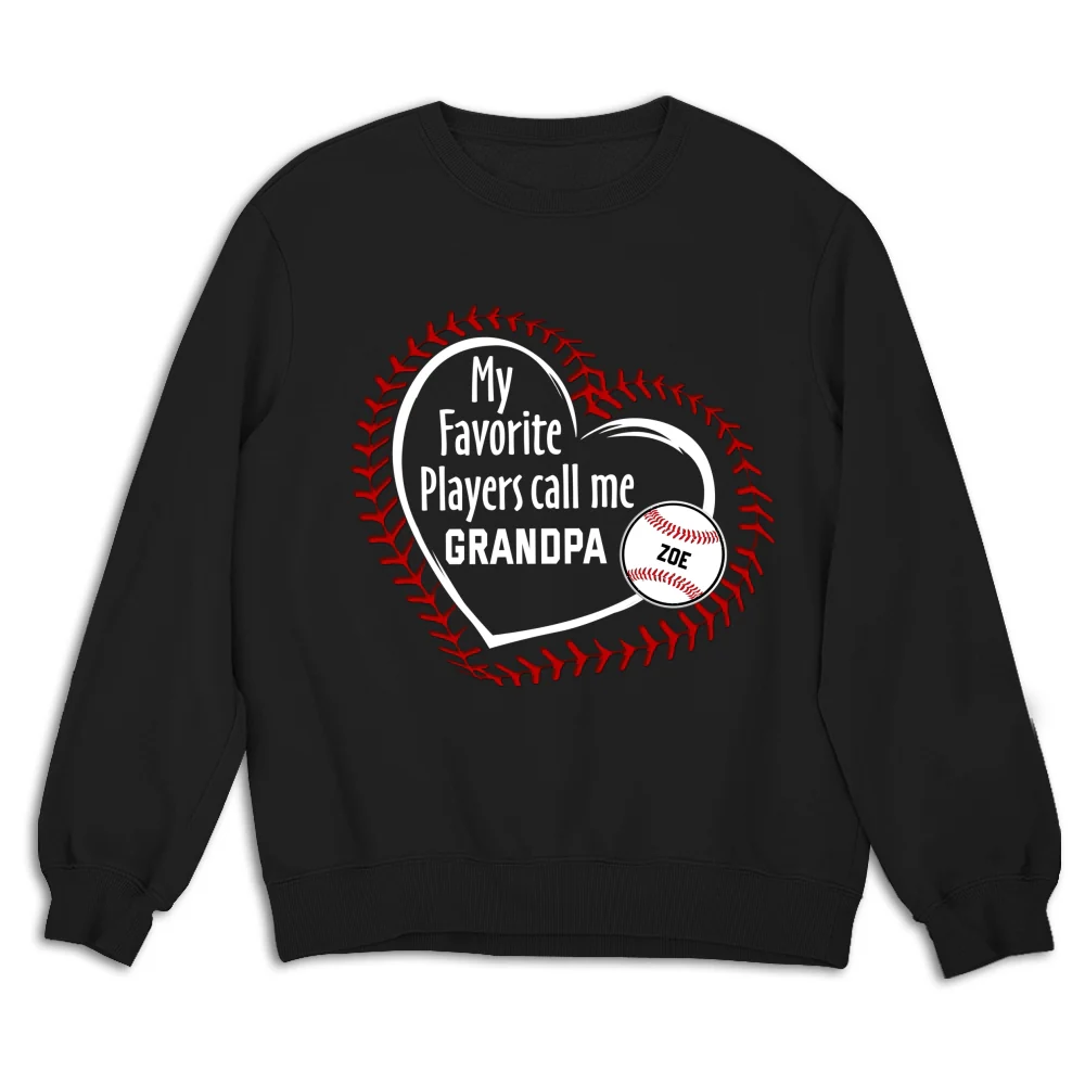 My Favorite Players Call Me Grandpa - Personalized Custom Shirt - Image 13