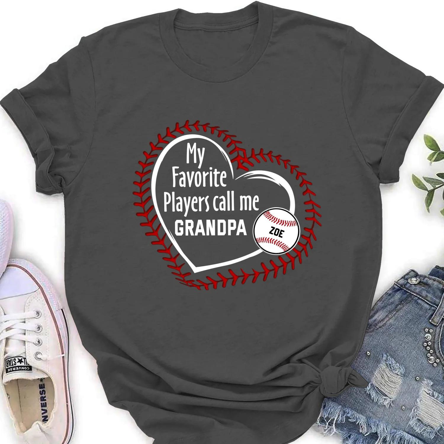My Favorite Players Call Me Grandpa - Personalized Custom Shirt - Image 17