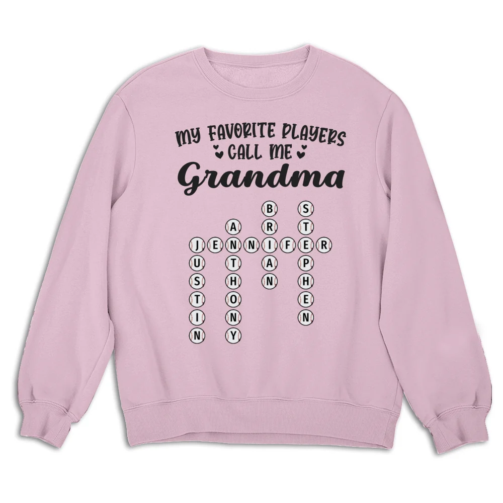My Favorite Players Call Me Nana Crossword - Personalized Custom Shirt - Image 15