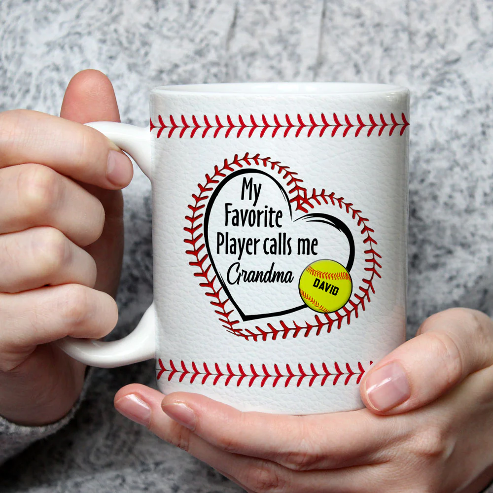 My Favorite Players Call Me - Personalized Custom Coffee Mug - Image 2