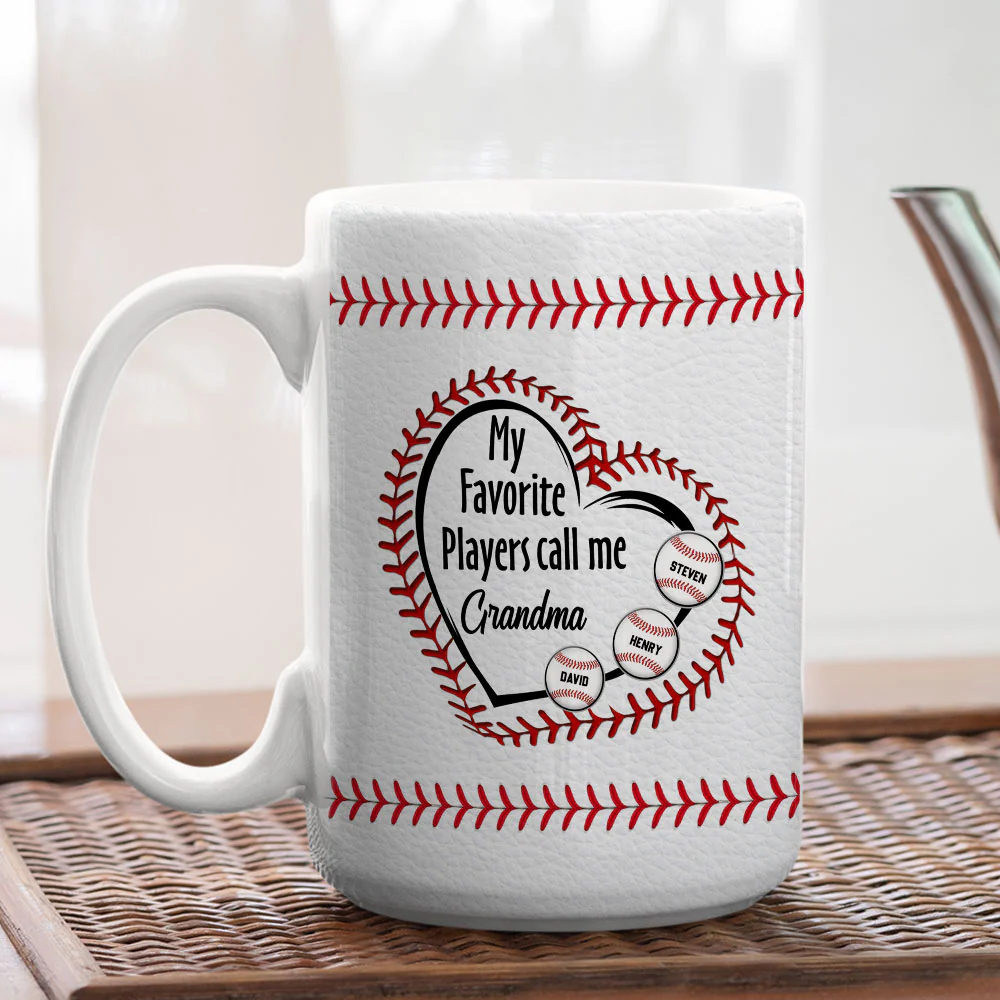 My Favorite Players Call Me - Personalized Custom Coffee Mug - Image 3