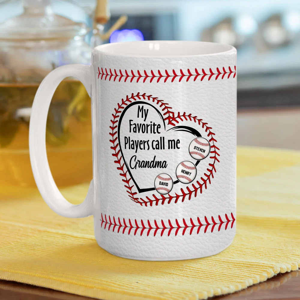 My Favorite Players Call Me - Personalized Custom Coffee Mug - Image 5