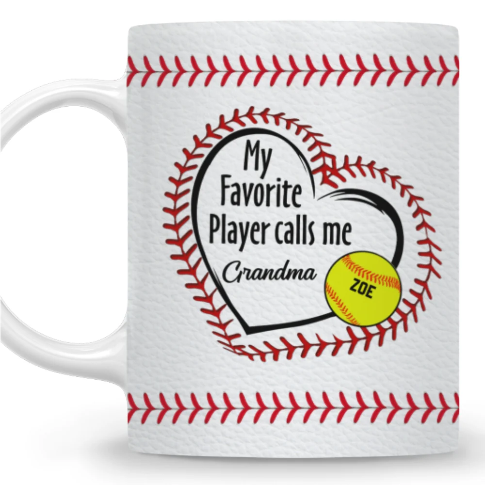 My Favorite Players Call Me - Personalized Custom Coffee Mug - Image 7