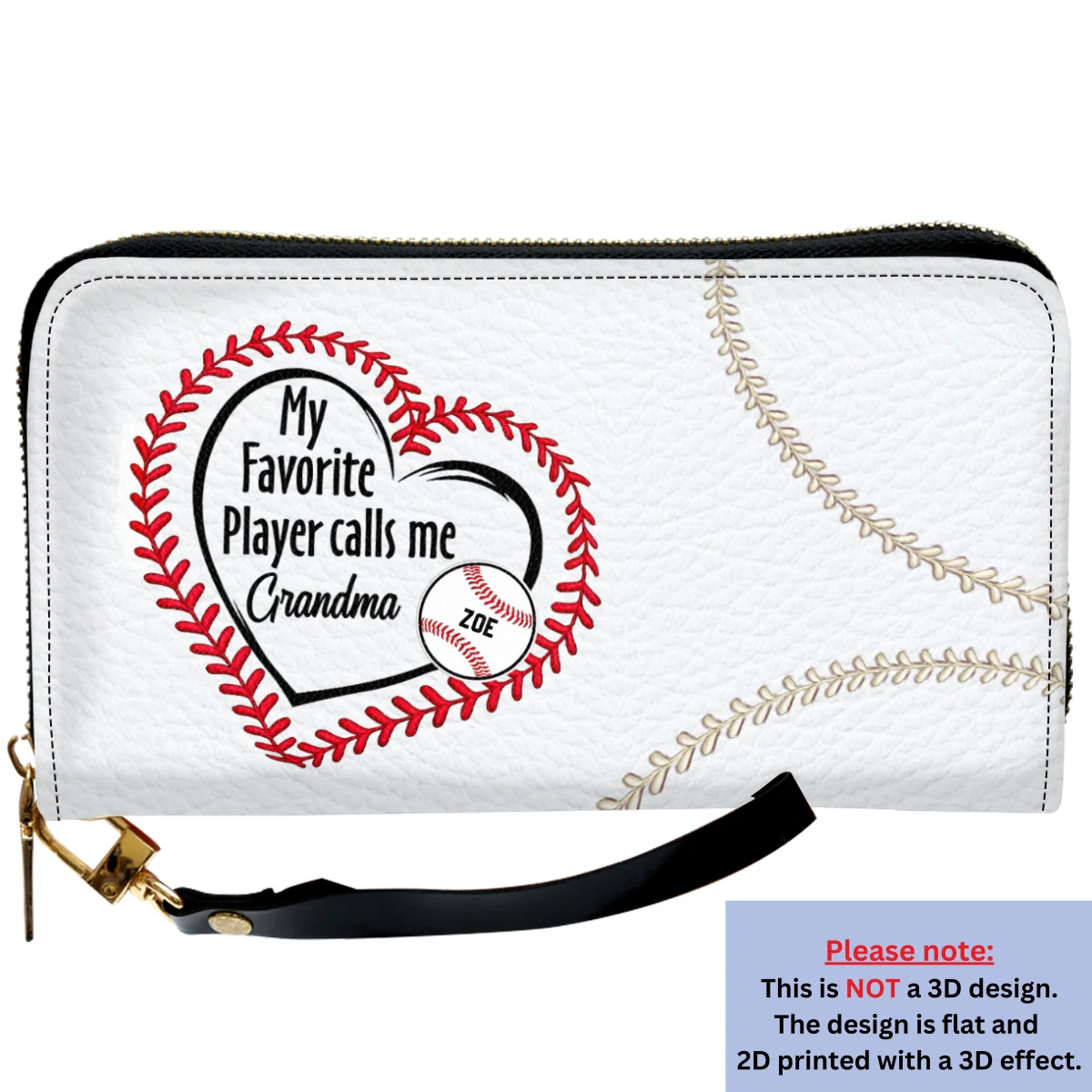 My Favorite Players Call Me - Personalized Custom Leather Wallet - Image 6