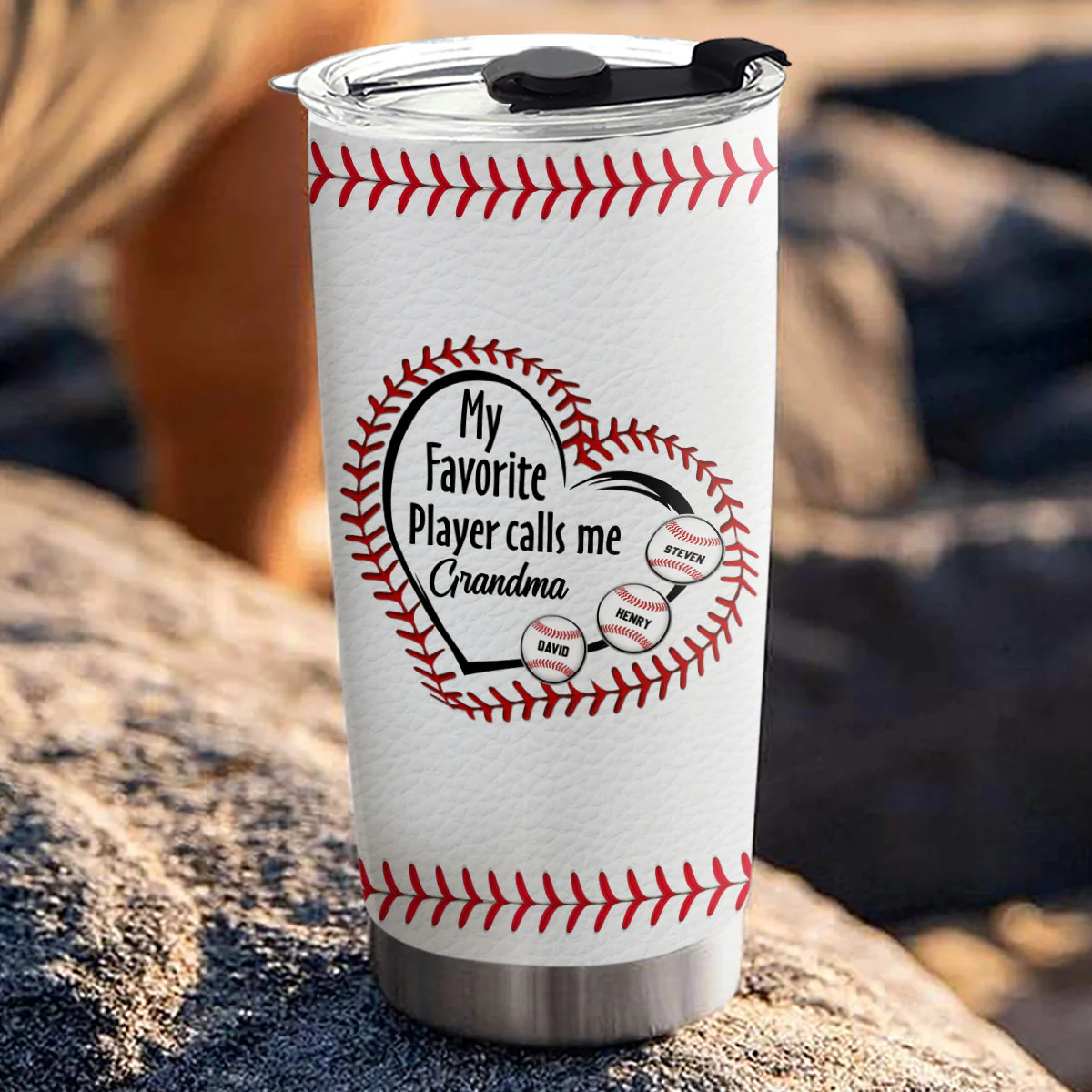 My Favorite Players Call Me - Personalized Custom Tumbler - Image 2