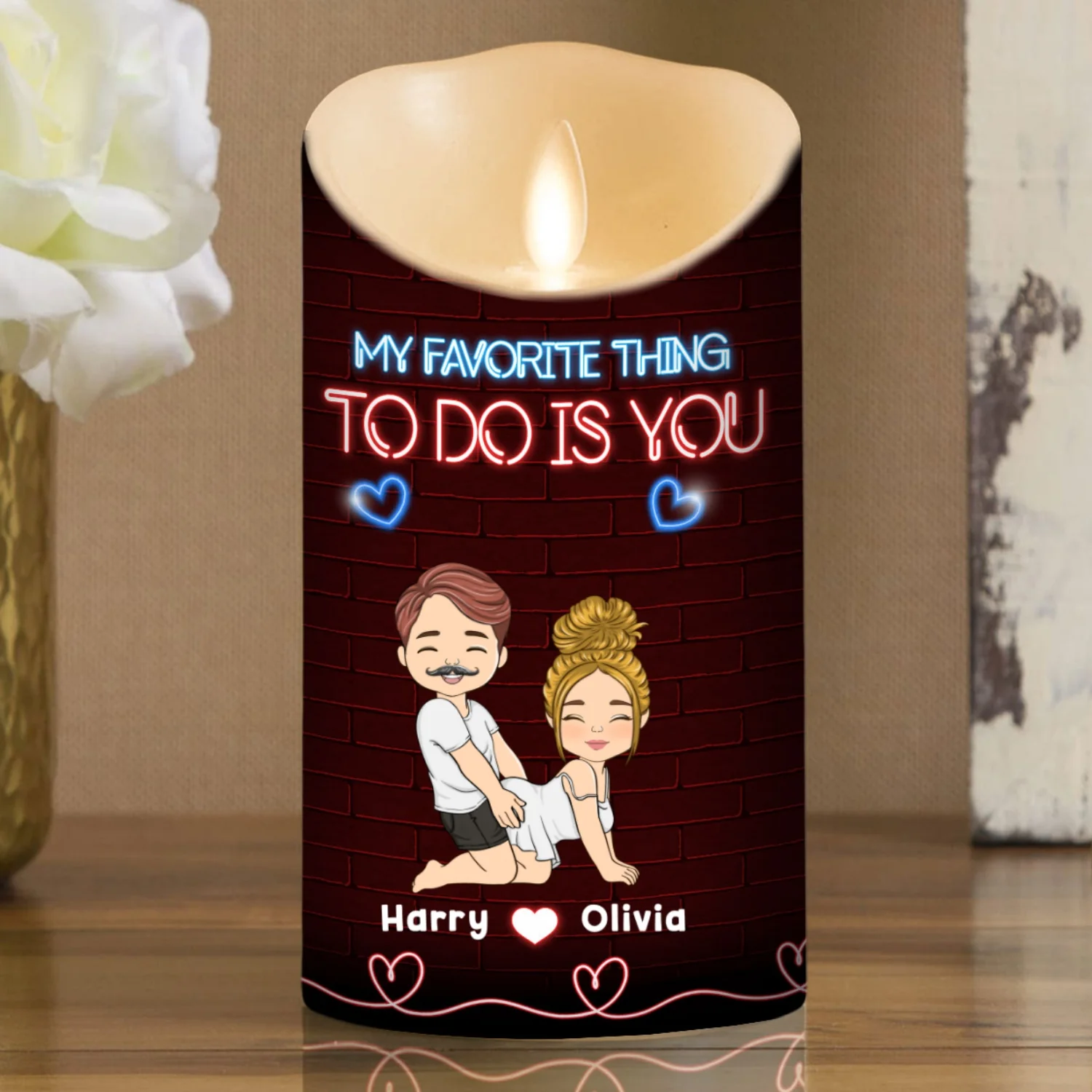 My Favorite Thing - Personalized Custom LED Candle - Image 7