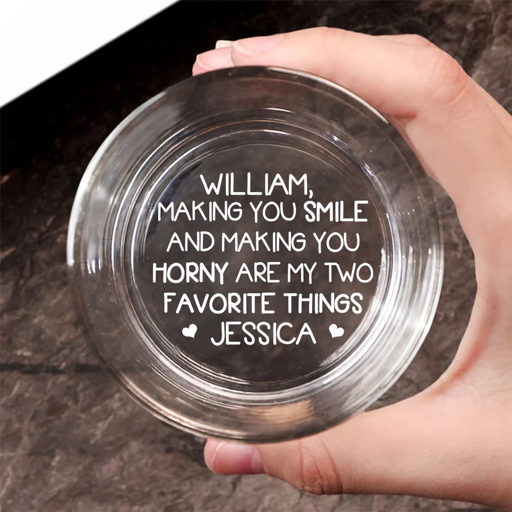 My Favorite Things - Personalized Custom Engraved Whiskey Glass - Image 6
