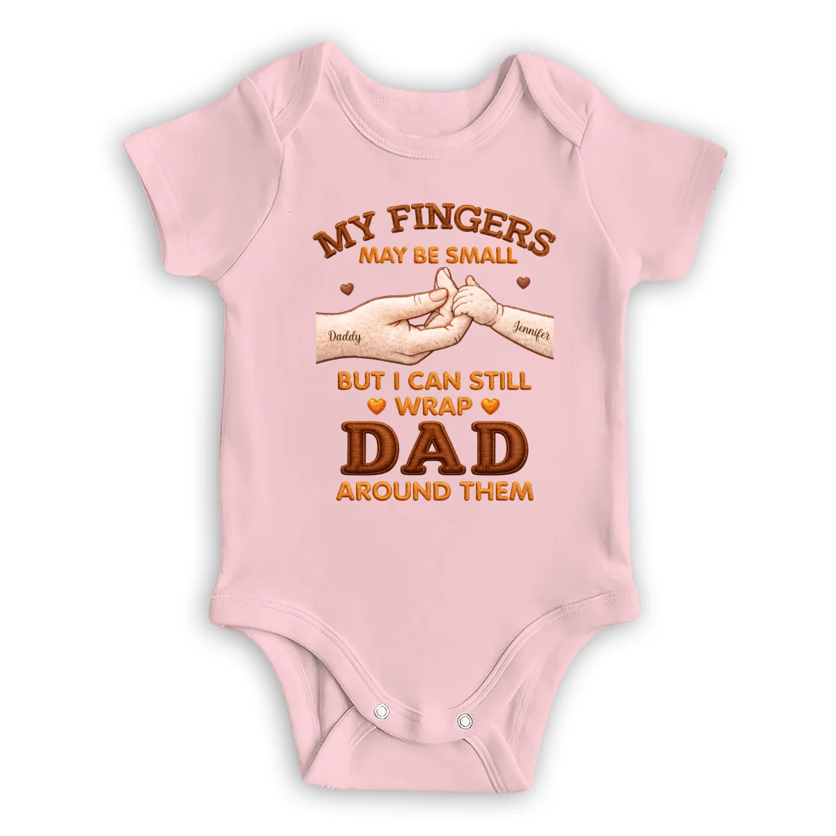 My Fingers Are Small - Personalized Custom Baby Onesie - Image 9