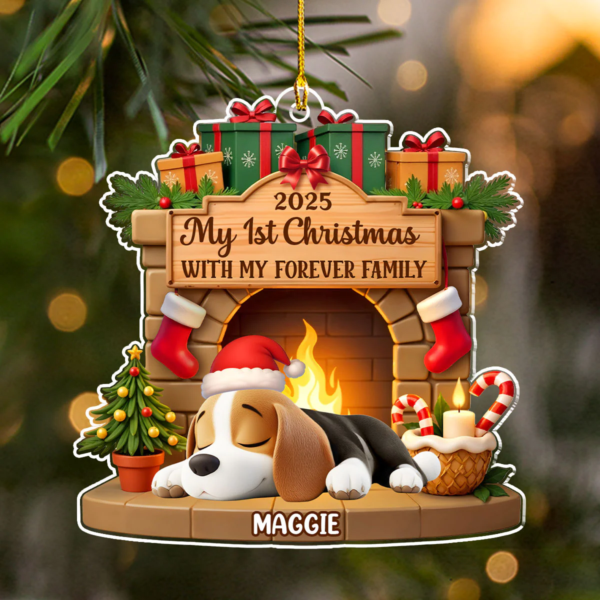 My Forever Home - Personalized Custom Acrylic Ornament - Image 5