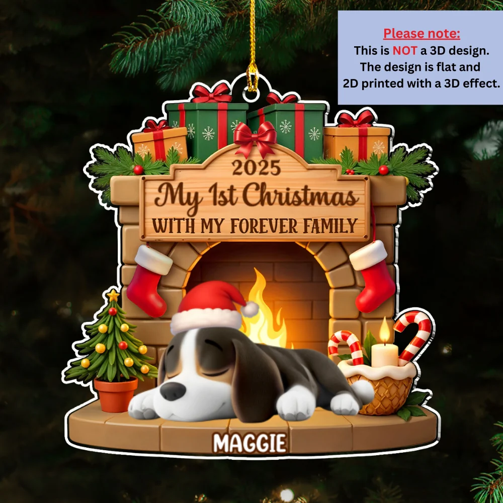 My Forever Home - Personalized Custom Acrylic Ornament - Image 7