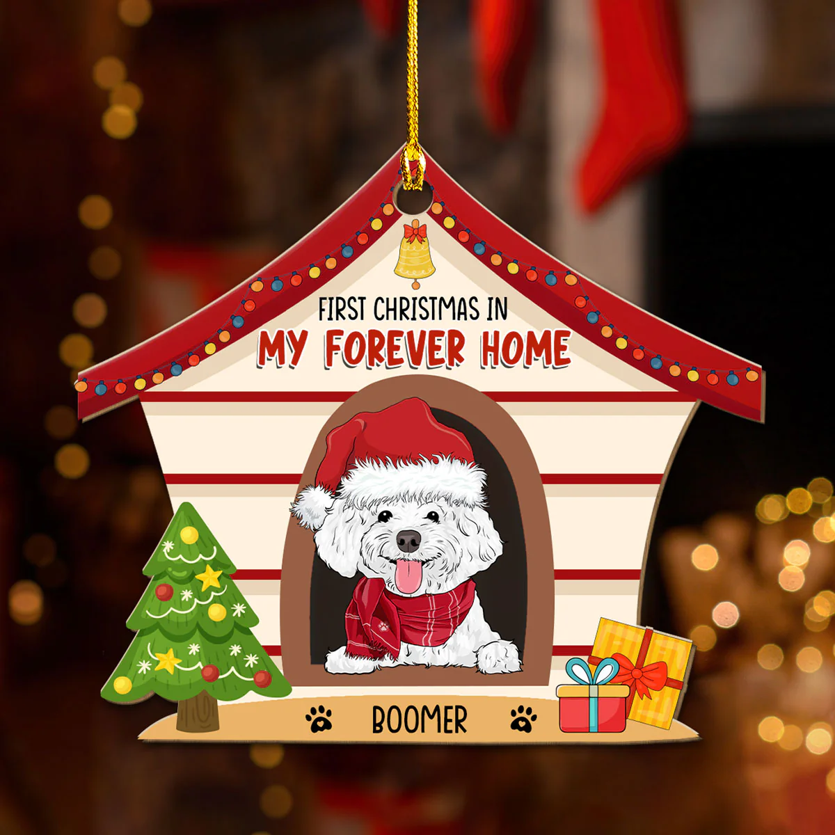 My Forever Home - Personalized Custom Wood Ornament - Image 2