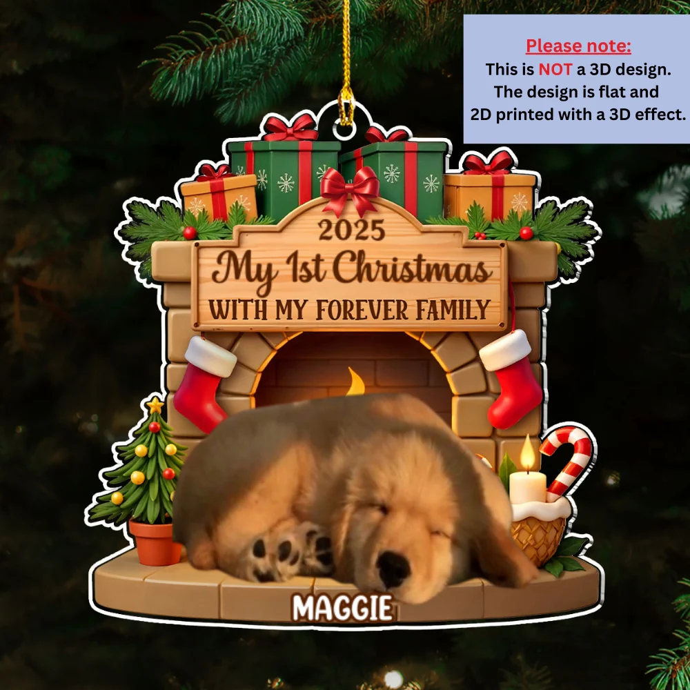 My Forever Home Photo - Personalized Custom Acrylic Ornament - Image 7