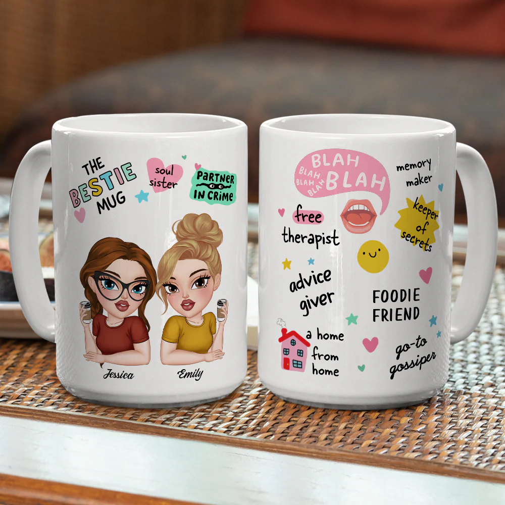 My Free Therapist For Life - Personalized Custom Coffee Mug - Image 4