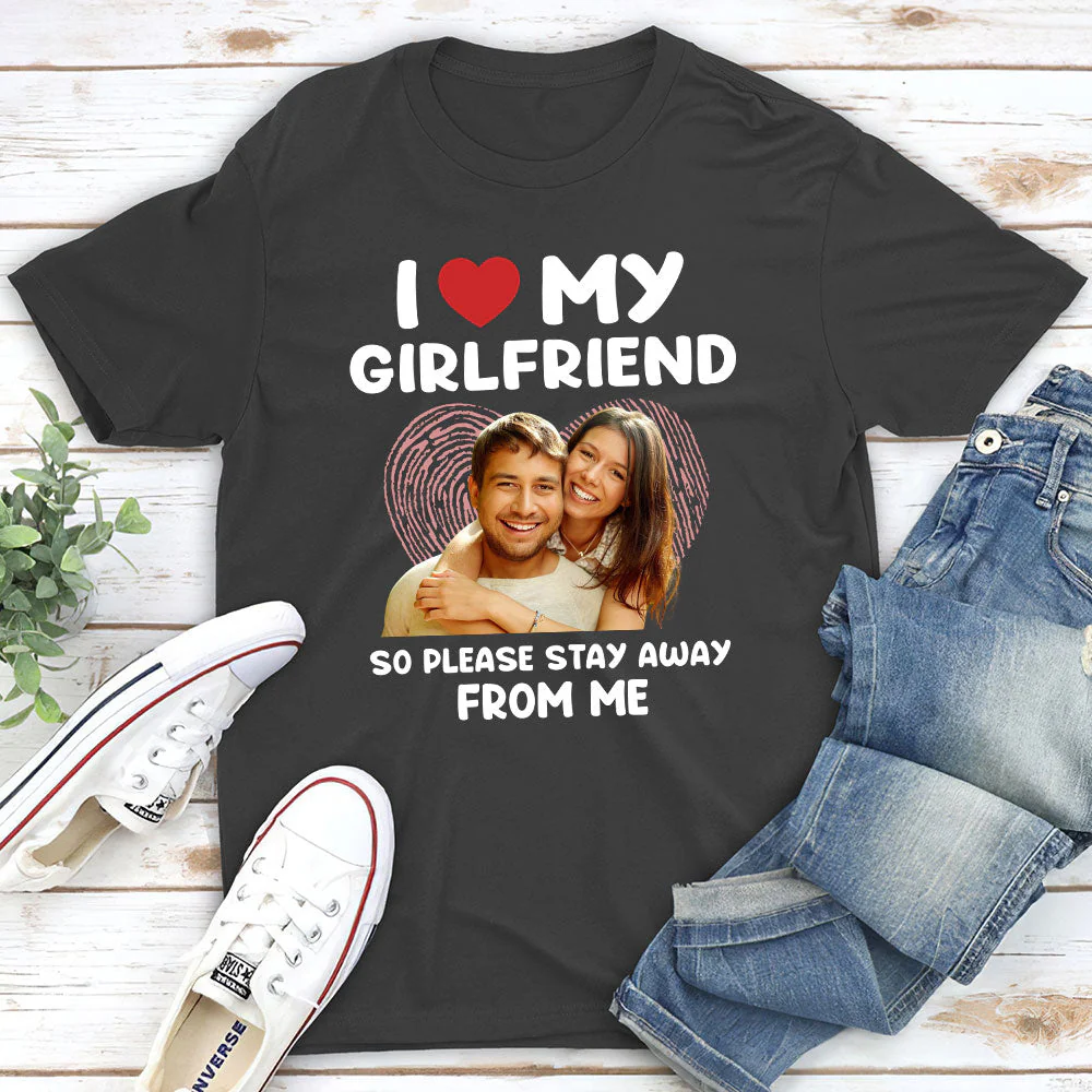 My Girlfriend - Personalized Custom Premium T-shirt - Image 4
