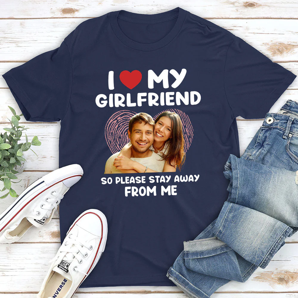 My Girlfriend - Personalized Custom Unisex T-shirt - Image 2