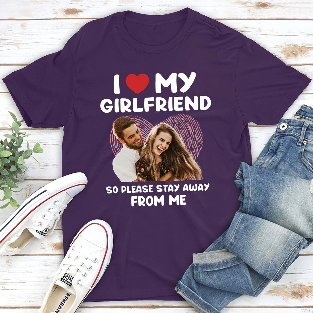 My Girlfriend - Personalized Custom Unisex T-shirt - Image 3