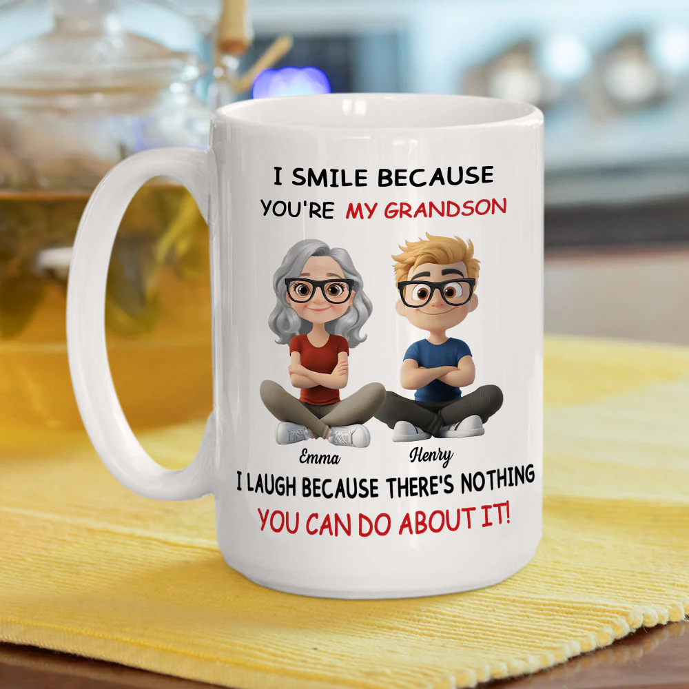 My Granddaughter - Personalized Custom Coffee Mug - Image 3