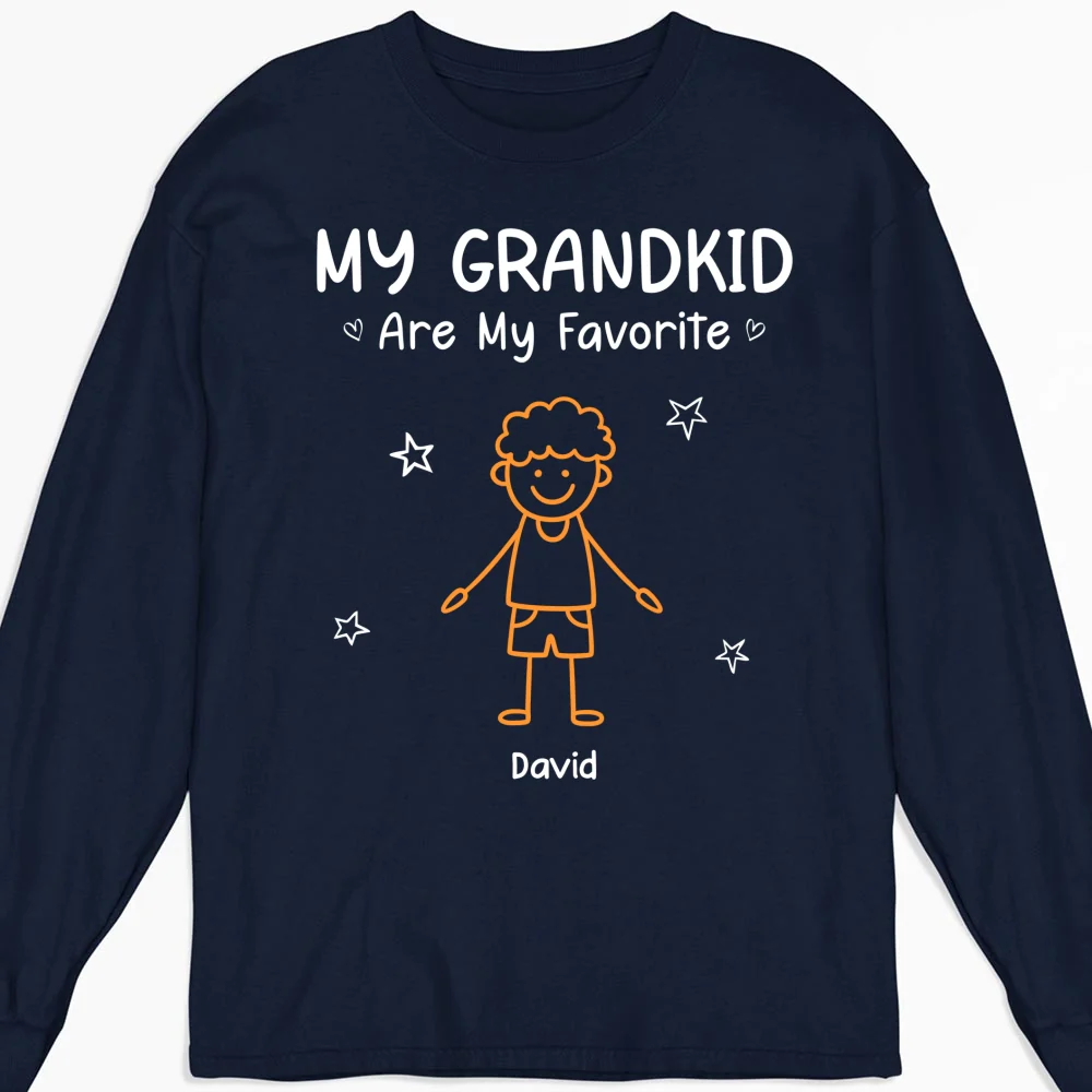 My Grandkids Are My Favorite - Personalized Custom Shirt - Image 12