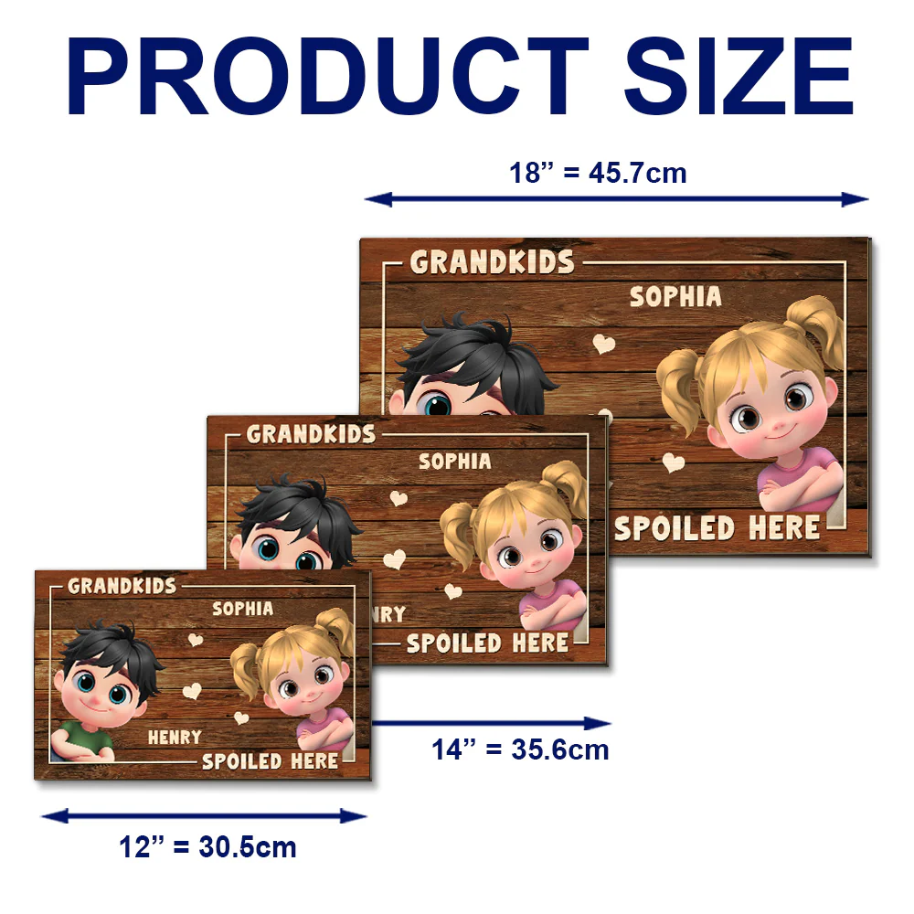 My Grandkids Spoiled Here- Personalized Custom Wood Sign - Image 8