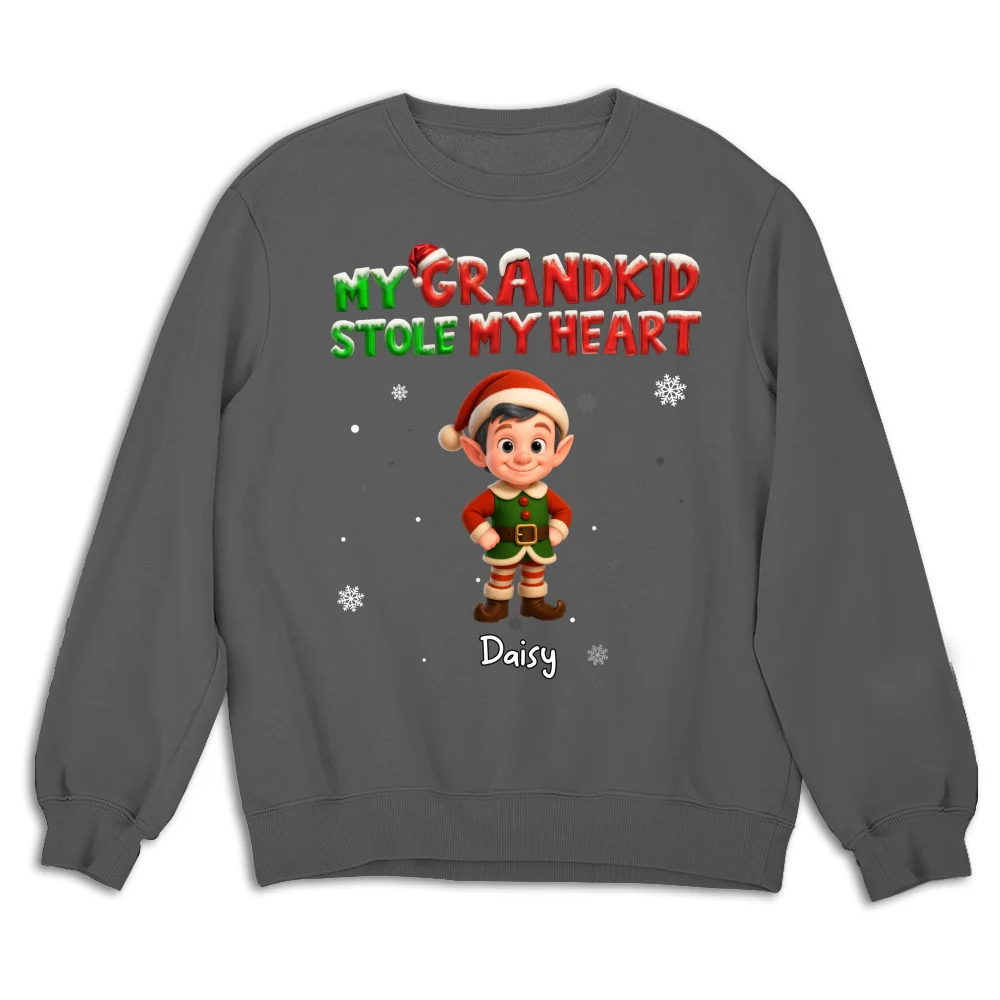 My Grandkids Stole My Heart - Personalized Custom Shirt - Image 15