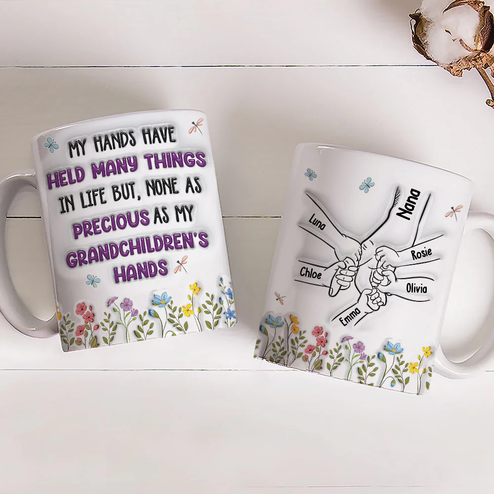 My Grandma Makes Life Brighter - Personalized Custom 3D Inflated Effect Mug - Image 4