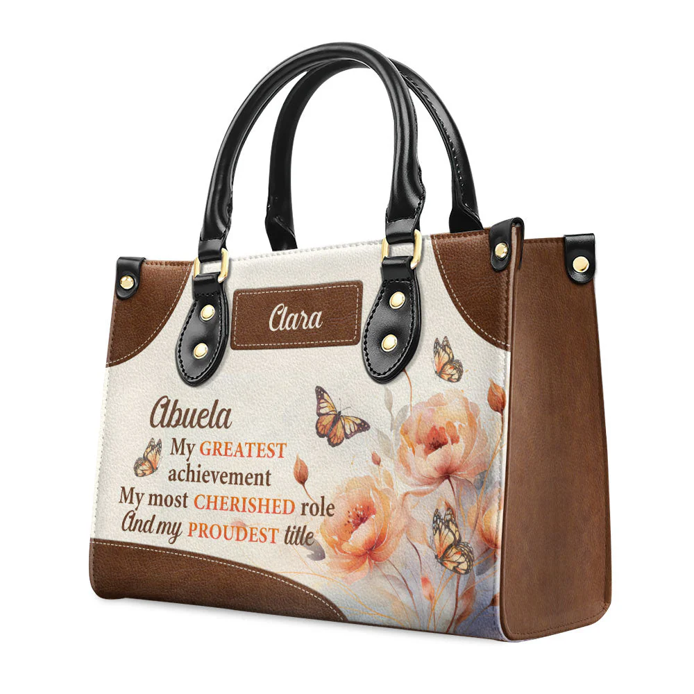My Greatest Achievement - Personalized Custom Leather Bag - Image 3