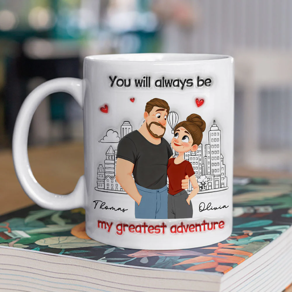 My Greatest Adventure - Personalized Custom 3D Inflated Effect Coffee Mug - Image 2