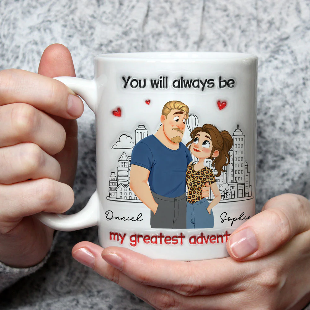 My Greatest Adventure - Personalized Custom 3D Inflated Effect Coffee Mug - Image 3