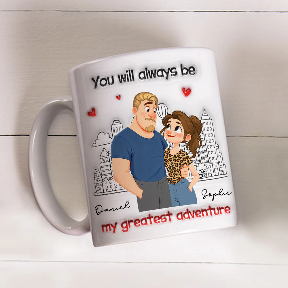 My Greatest Adventure - Personalized Custom 3D Inflated Effect Coffee Mug - Image 4